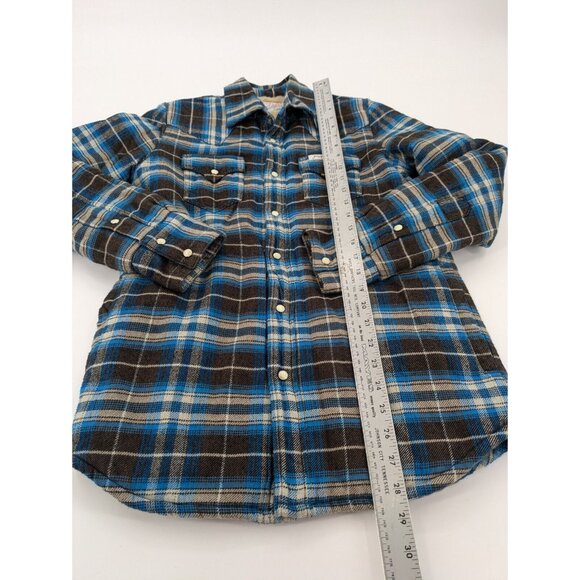 True Religion Shirt Men's XS Plaid Flannel Long‎ Sleeve Button Up Lined - Picture 5 of 10